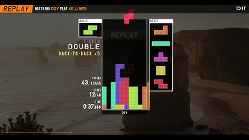 [TETR.IO] Clearing 40 LINES with only T-Spin Doubles