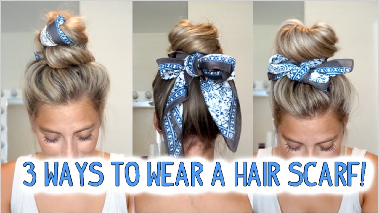 Summer Messy Bun with a Bandana Headband! | Hippie hair, Aesthetic hair,  Headband hairstyles