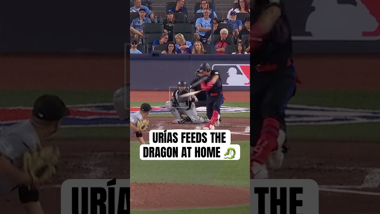 Luis Urías breaks out the Home Run Dragon for the first time at Rogers Centre 💪 #MLB #BlueJays