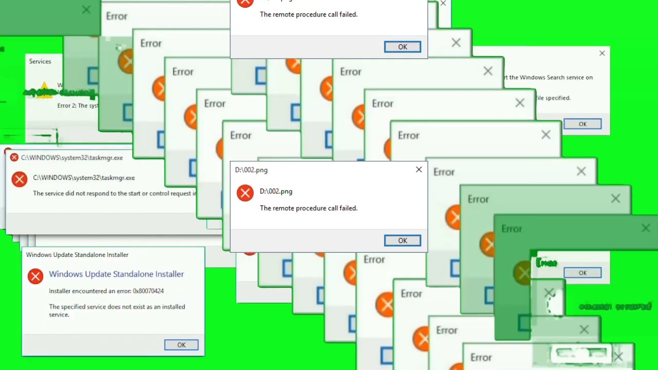 Windows 10 Error Green screen (FREE TO USE)