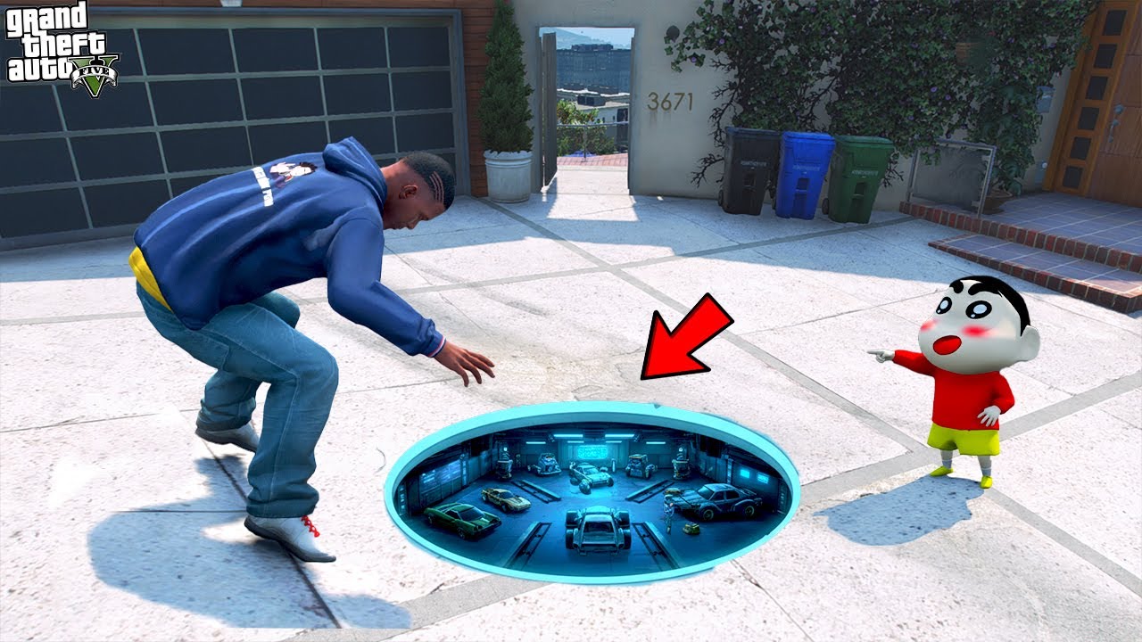 Franklin Found SECRET GARAGE Under Franklin's Car in GTA 5 (MALAYALAM) | Paradox FTW