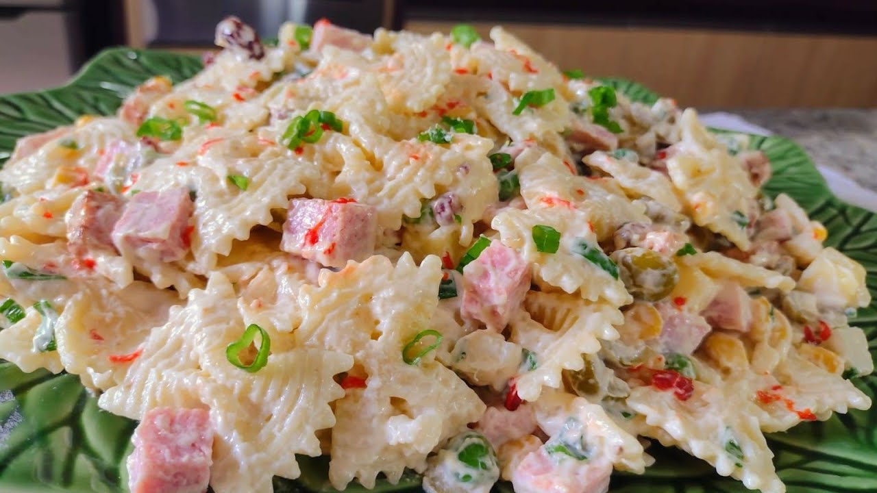 Essa SALADA DE MACARRÃO faz sucesso toda vez que eu preparo