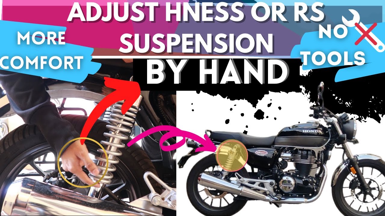 CB350 Suspension change by hand SUPER EASY TRICK!! Both RS and HNESS YouTube