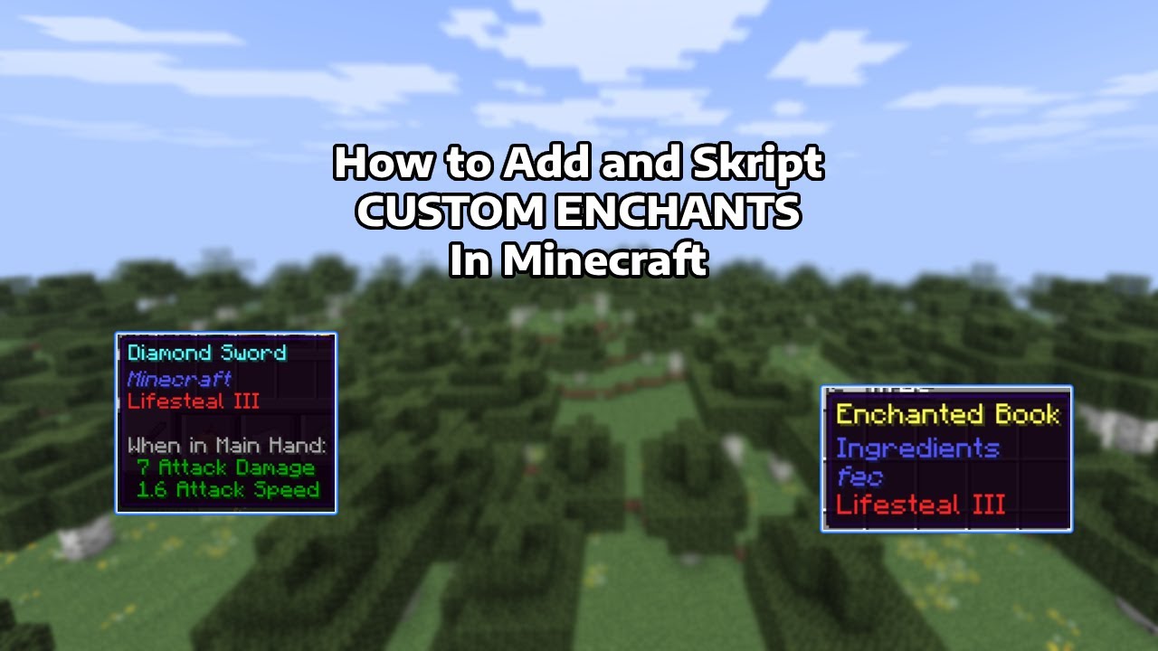 How to Create and Skript CUSTOM ENCHANTS in Minecraft | FoxEnchantCreator