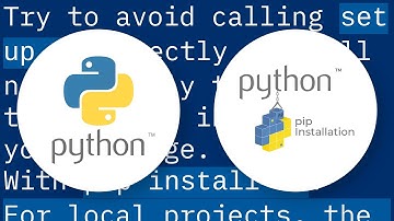 "pip install --editable ./" vs "python setup.py develop"