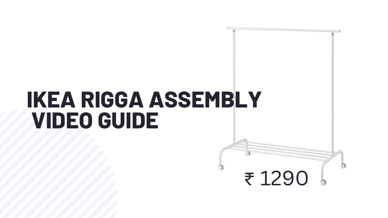 IKEA Rigga assembly | clothing rack YouTube