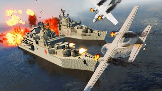 Realistic BATTLESHIP Destruction 😱 Teardown