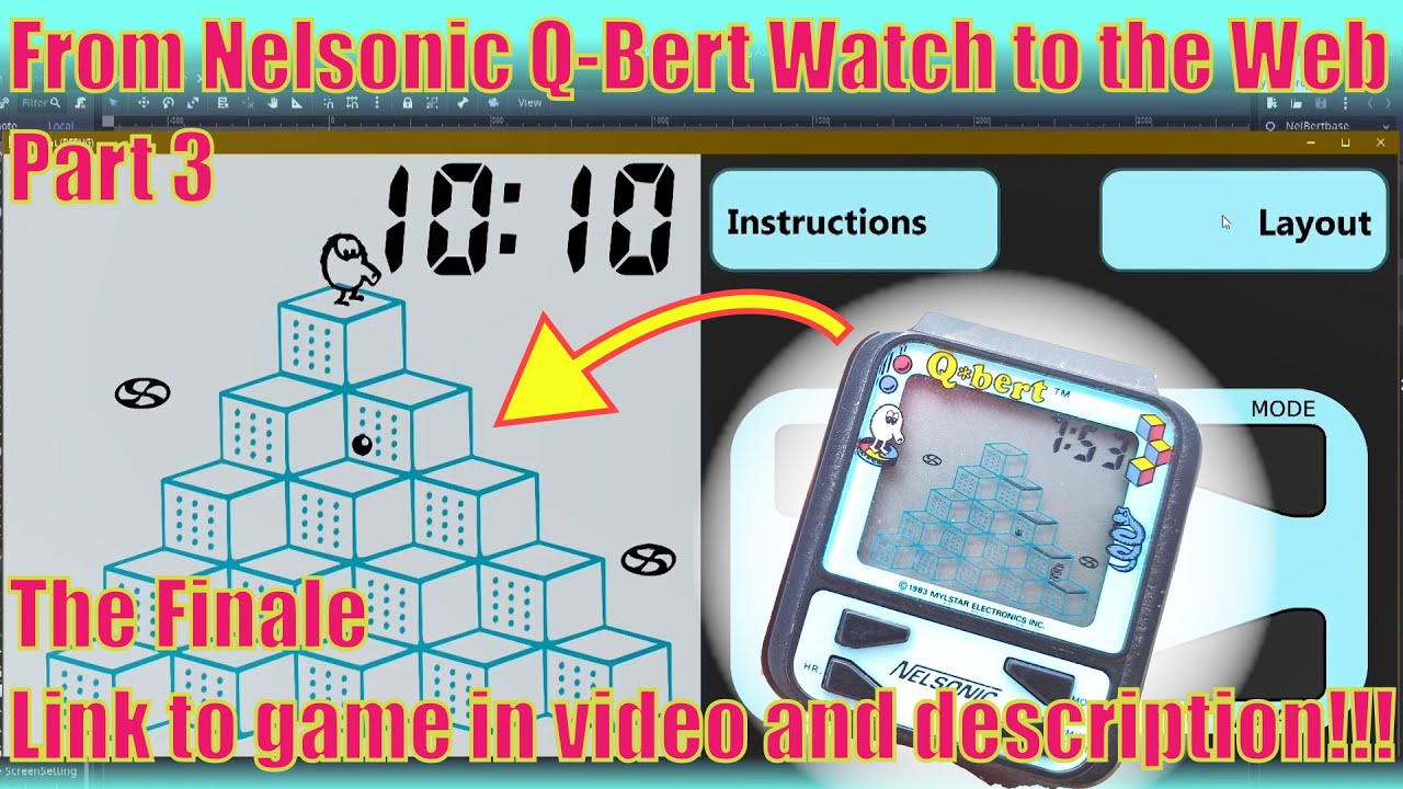 Porting the Nelsonic Q-Bert Watch into a Web Game: Part 3 Finale Link ...