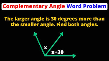 Complementary Angle Word Problem | Geometry | Eat Pi