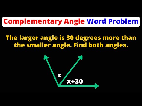 Complementary Angle Word Problem | Geometry | Eat Pi
