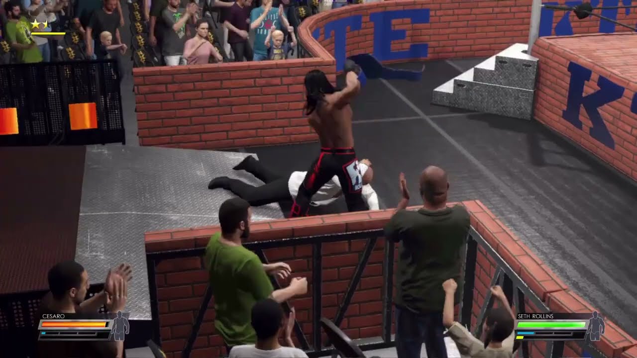 Seth Rollins Attacks Cesaro