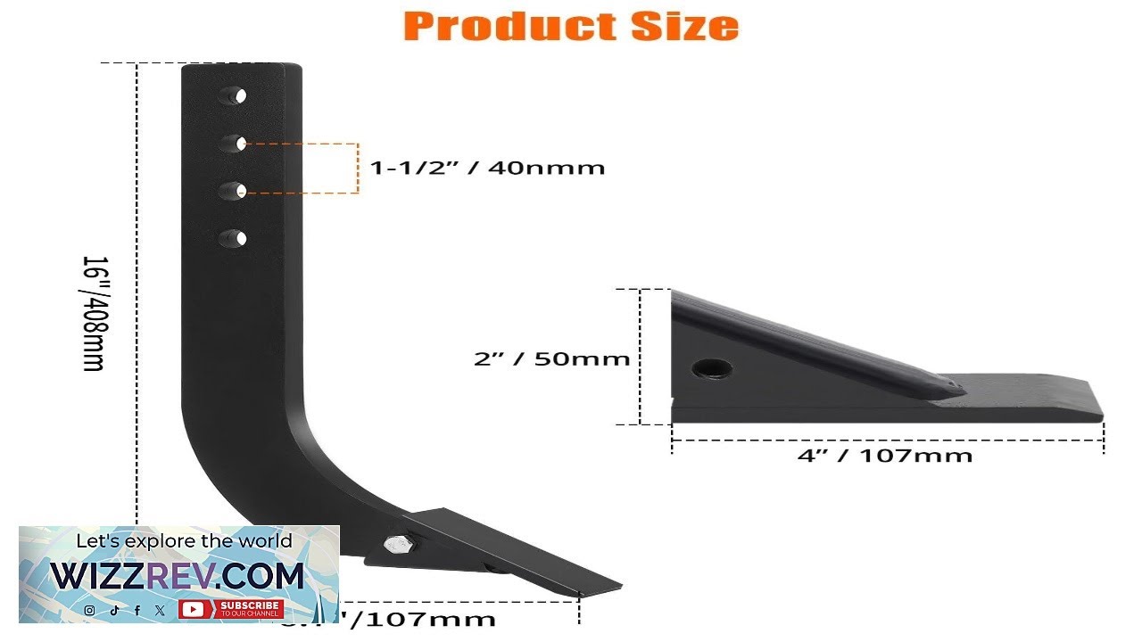 Отвал Garvee для трактора с регулируемыми рыхлительными стойками длиной 16 дюймов, усиленный