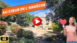 Au cœur de l’Ardèche, une propriété de charme avec piscine implantée sur 3380 m² de bonheur !
