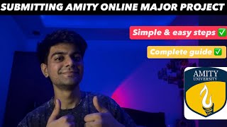 Amity online major project submission live | online mba major project 