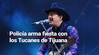 ¡Una chamba de esas! Investigan a jefe policiaco por organizar fiesta con los Tigres del Norte