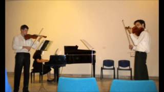 Tomislav Zografski: Trio Allegro baroco for two violins and piano