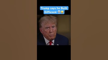 Trump says he Built Different  #Trump #NBC #shameless