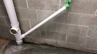 Adding a toilet in the basement.