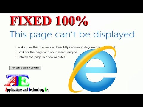 Unable to Open Instagram and Other Websites From Internet Explorer Browser