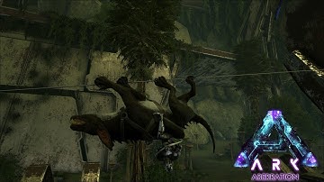 ARK Aberration Gameplay EP5 - Amazing Zip line Taming Strategy!