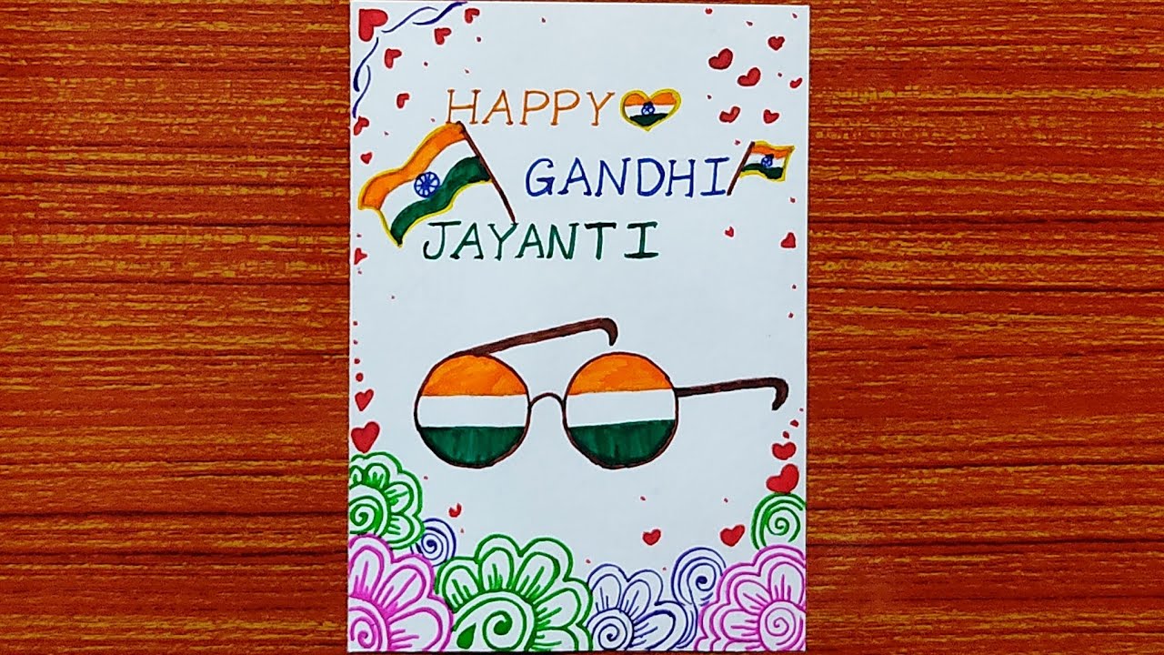  Gandhi jayanti drawing /🧡🤍💚H2 Art🎨
