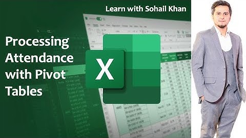 Using Pivot Table to Process Attendance Data from Biometric Machine