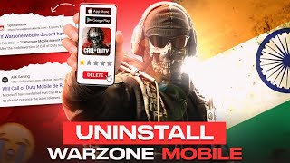 *UNINSTALL* 🤬 Warzone Mobile - WORST Game Ever! 🇮🇳