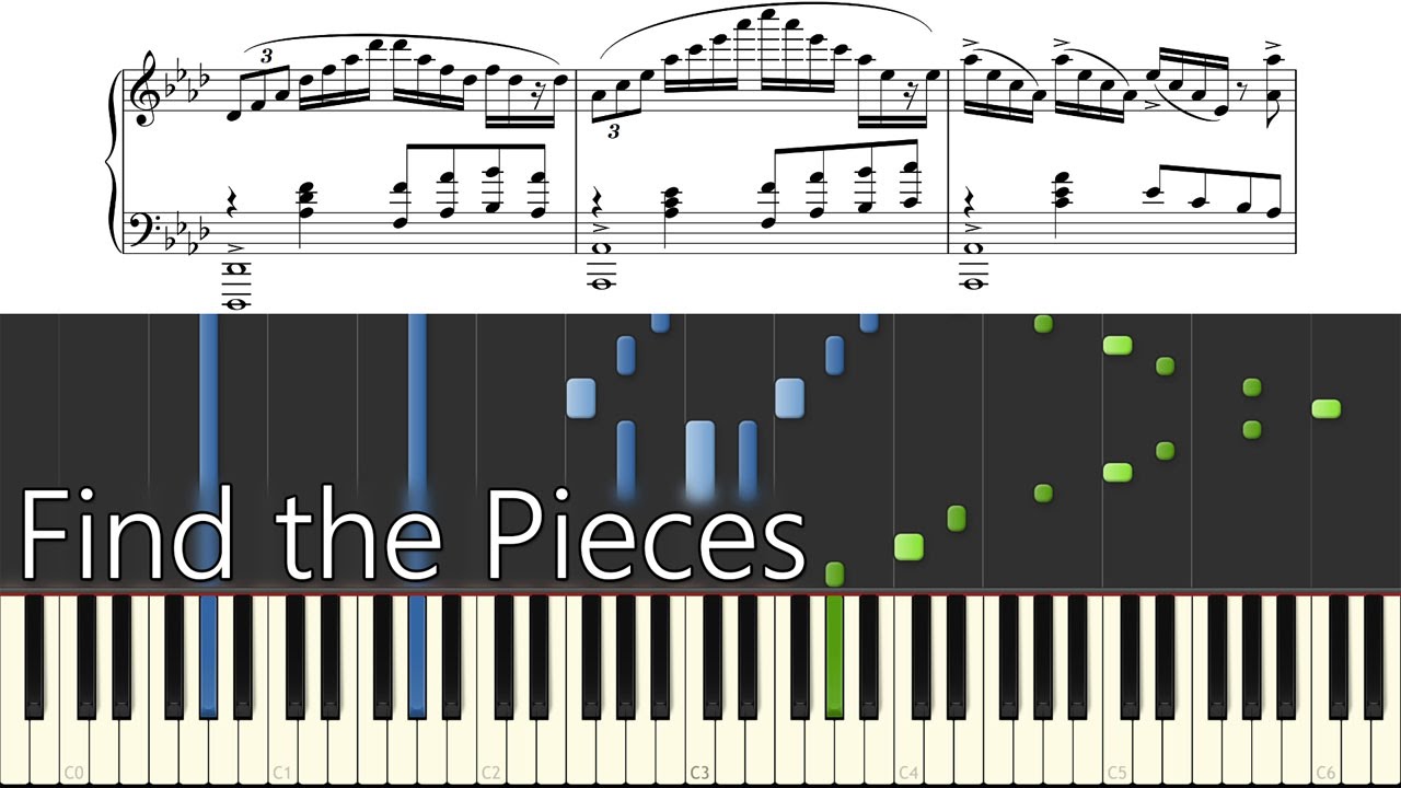 Find The Pieces Tryhardninja Piano Synthesia Sheet Music