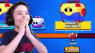 FINALLY 20000 TROPHIES - MEGA BOX OPENING! - Brawl Stars