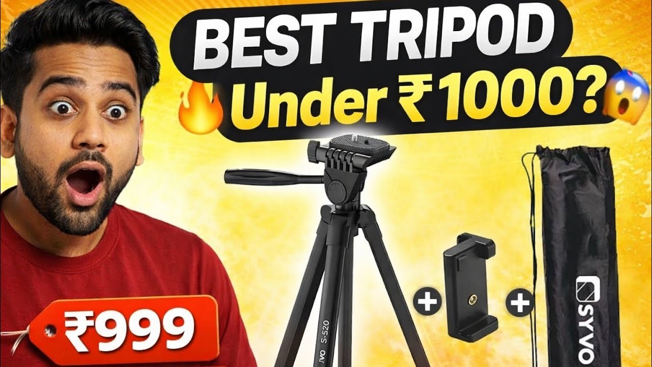Syvo S-520 Tripod Unboxing 🔥 Best Tripod Under ₹1000? | Review + Test