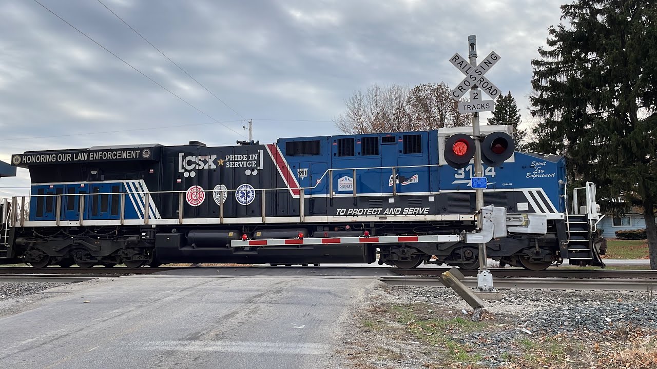 CSX 3194 (Spirit of Law Enforcement) Coal Train West | Township Rd. 257 Grade Crossing, Fostoria, OH
