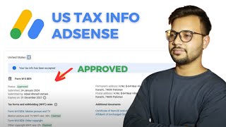 How to Fill US Tax Info In Google AdSense | US Tax Information Form in Google AdSense 2024