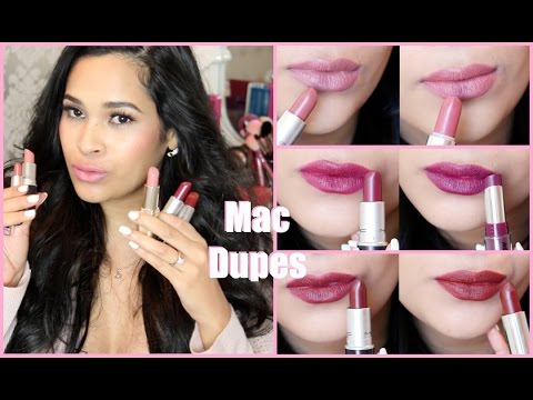 Mac Lipstick Dupes Mac Lipsticks For Medium Skin Tone Nc35 Nc40 Misslizheart Youtube
