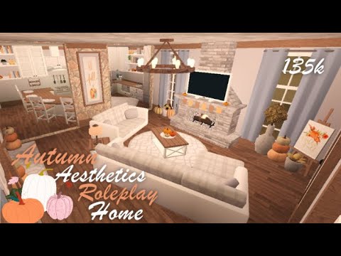 Bloxburg | Autumn Aesthetics Roleplay Home | Speed Build - YouTube