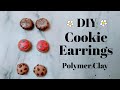 Polymer Clay Cookie Earrings Tutorial- easy diy for beginners