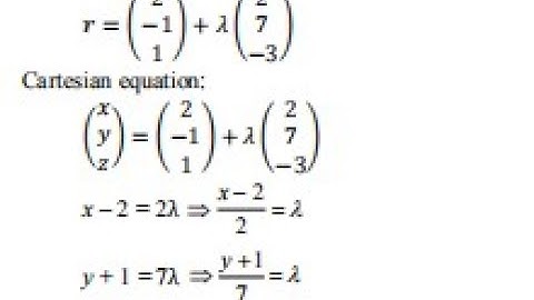 #4. Vectors. How to form vector and Cartesian equations of a line example 3 by Irumba Sharif