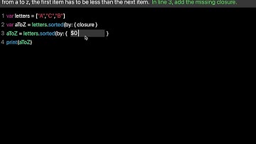 Learn swift: What does $0 and $1 mean inside a closure?
