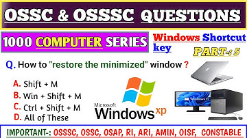 Top 20 Computer Windows Shortcut key | Computer Shortcut Key | Osssc & Osssc Shortcut key |