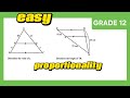 proportionality ratios and length (1) | Euclidean Geometry grade12 