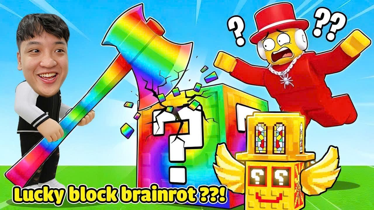 Unbox Lucky Block Brainrot, Bun Đã Mở Ra Con Hàng Siêu Chất !!
