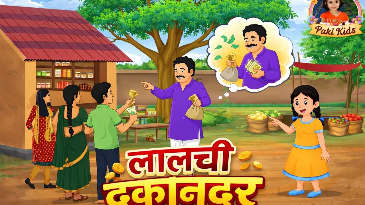 ll Lalchi dukandar ll लालची दुकानदार popular Hindi story 