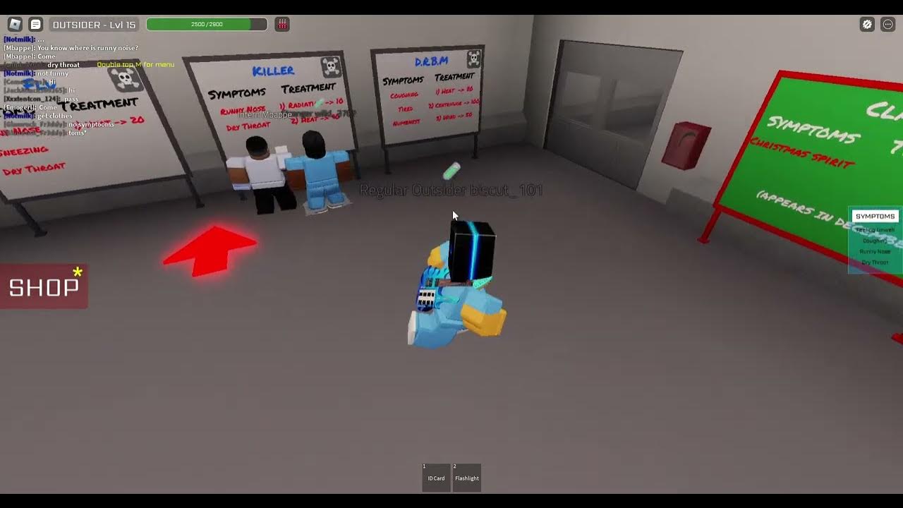 getting cured as a patient in Roblox armed disease control! YouTube