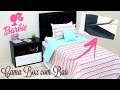 COMO FAZER CAMA BOX COM BAÚ PARA BARBIE | HOW TO MAKE BED BOX WITH CHEST FOR BARBIE