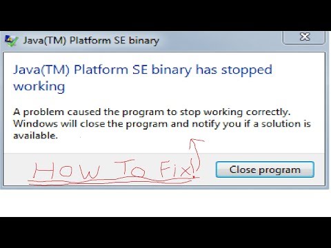 How To Fix Java Tm Platform Se Binary Error For Minecraft Youtube