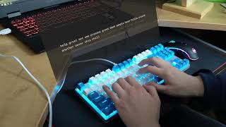 GMMK TKL White Ice with Aqua Zilents