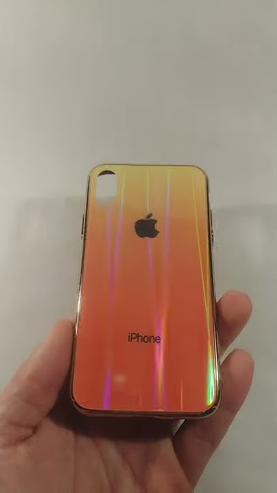 Iphone XS X Glass Case Стеклянный кейс на Айфон 10 с переливом Градиент ...