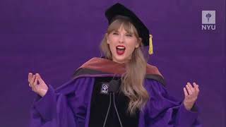 Taylor's speech with us and celebrating her Honorary Doctorate from NYU