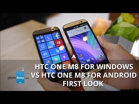 HTC One M8 for Windows vs HTC One M8 for Android first look