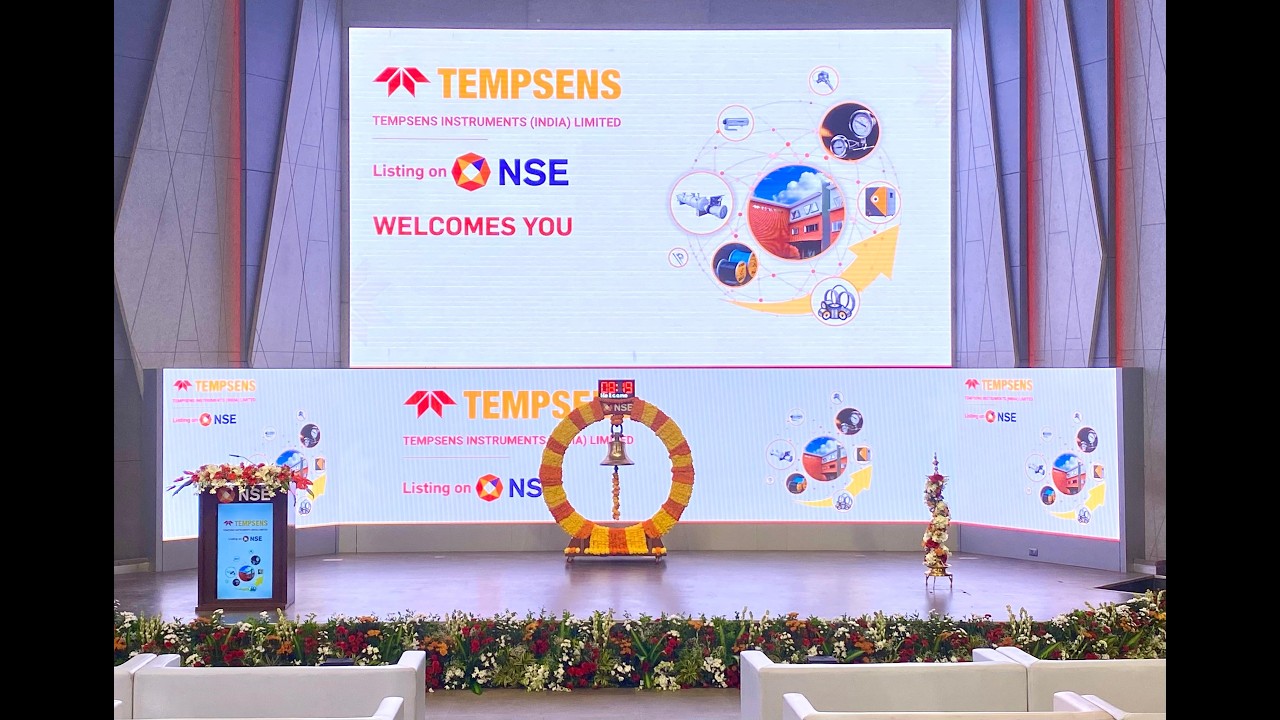 Listing ceremony of Tempsens Instruments (India) Limited
