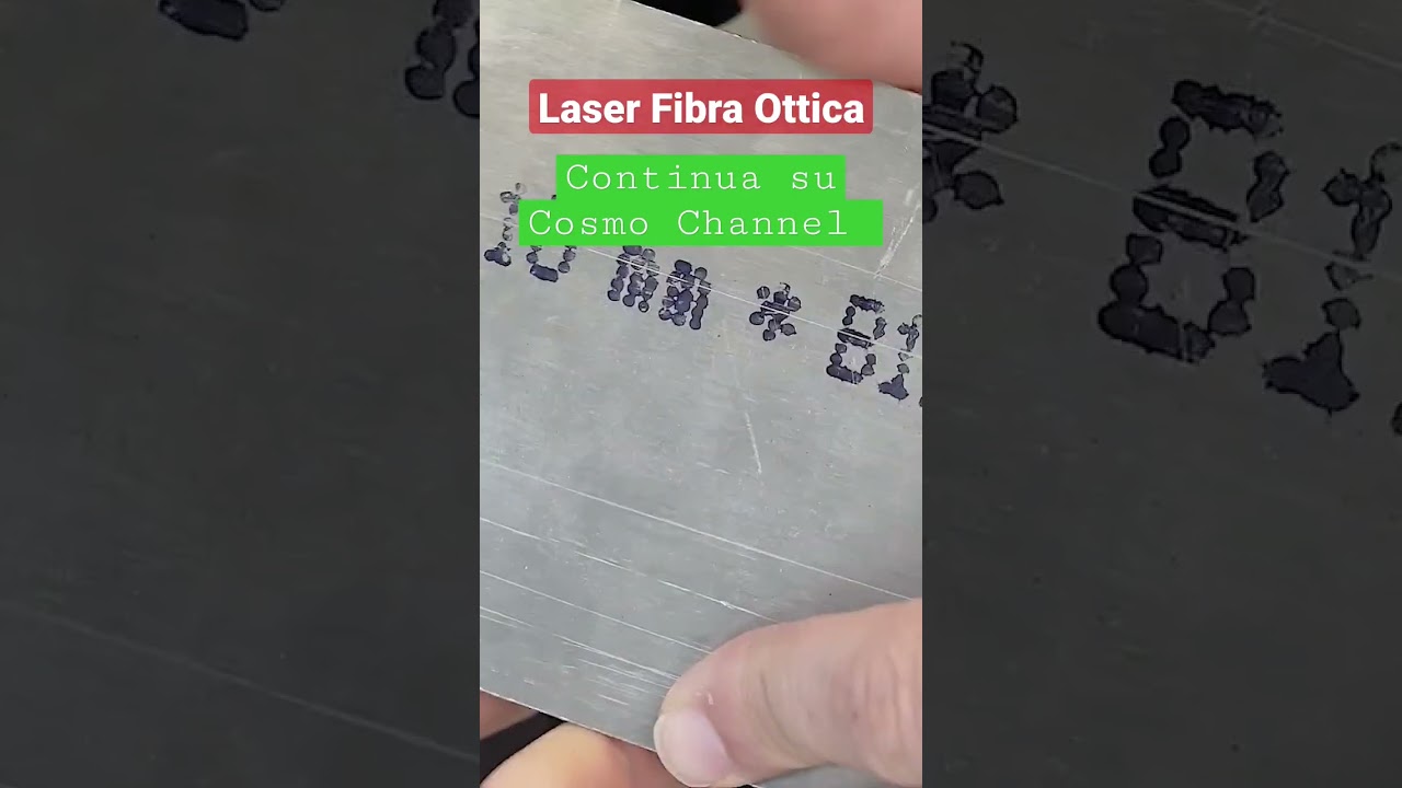 Laser a fibra ottica. Incide in pochi secondi tutti i metalli! 